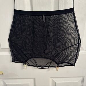 Sheer Black Lingerie Skirt